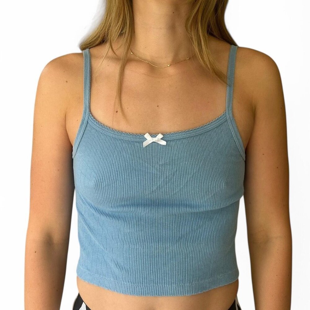 Brandy Melville Women's Blue Vest